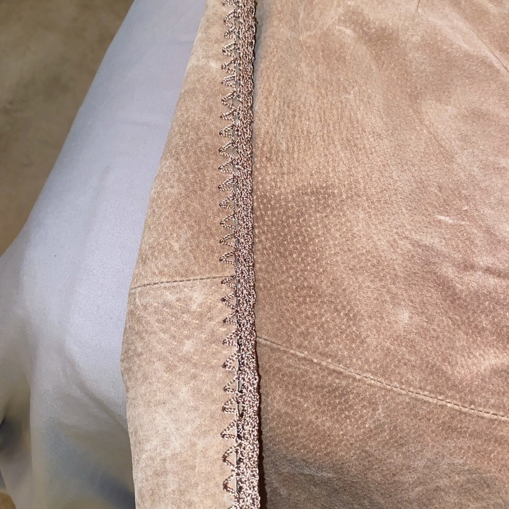 Suede skirt